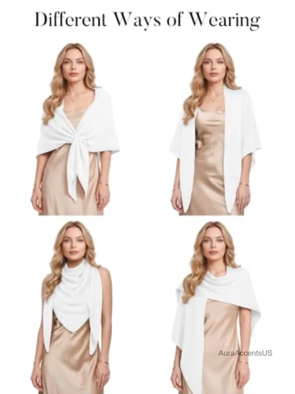 Knit Shawl Wrap Pashmina Triangle Cape Cardigan Poncho